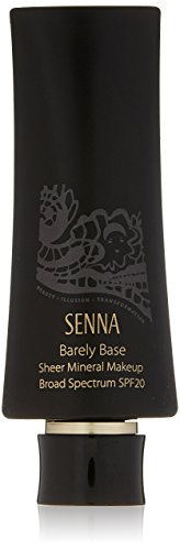 Senna Cosmetics Barely Base Sheer Mineral Makeup SPF 20, Light, 1.7 Fluid Ounce
