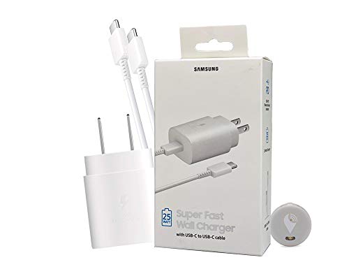 Samsung USB PD 3.0 (Super Fast Power Delivery) 25w USB C to C Charger -with Tracking Device (US Retail Packing Kit)