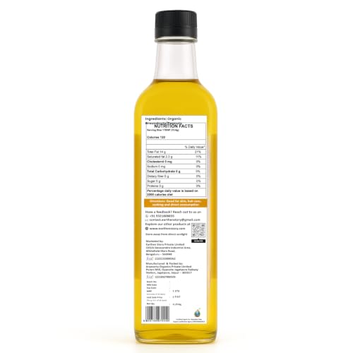 Image of Earthen Story Certified Organic Cold Pressed Groundnut Oil, 4L