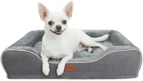 hush bone 24 Inch Orthopedic Dog Couch Bed for Small Dogs/Cats,Co...