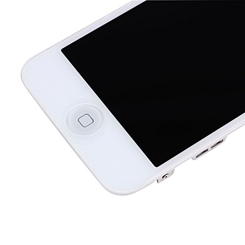 Compatible iPhone 5 Touch Screen Replacement Full Set with Home Button and Camera New LCD Digitizer Display Assembly Repair Replacement White + Tool Kits (White)