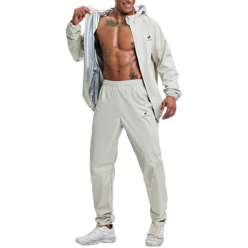 Image of HOTSUIT Sauna Suit for Men Weight Loss Sweat Suit Boxing Exercise Sweat Sauna Jacket Pants