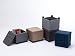 HNNHOME® - Otomana de almacenamiento, forma de cubo, 45 cm, de lino,...