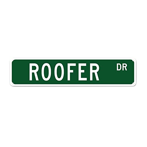 Roofer Gift Aluminum Metal Sign Profession Roofer Decor Home Wall Decorative Signs Roofer Tin Sign Custom Street Sign Quality Metal Sign For Laundry Room Porch Workshop Birthday Gift For Men Women #TOP18
