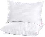 EIUE Oreillers de lit pour dormir 2 Pack Queen Size,Pillows pour les couches latérales et arrière, Super Soft Down Oreillers de rechange en microfibre,20 x 30 Pouces