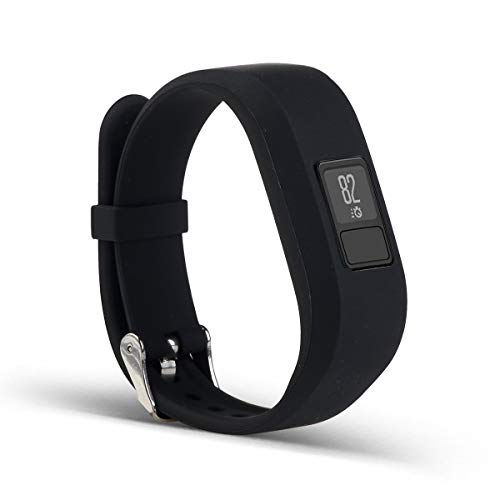Bemodst Correa Strap para Reloj Garmin Vivofit 3, Pulsera de Silicona Brazalete de Reemplazo Banda de Repuesto para Hombre Mujer (Negro) Cover