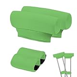 SPRING SEAON ユニバーサル脇下松葉杖パッドカバー 松葉杖パッド ハンドグリップ付き 松葉杖クッションセット 松葉杖アクセサリー (グリーン)