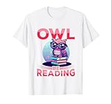 Photo Gallery divertente gufo notturno uccello animale gufo leggere maglietta Photo Gallery divertente gufo notturno uccello animale gufo leggere maglietta