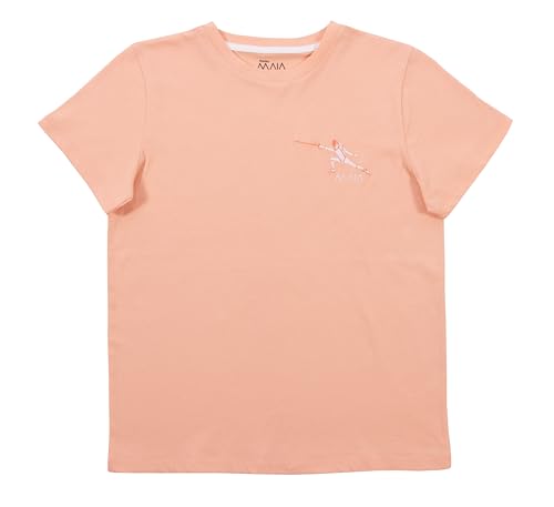 Image of Girls' Embroidered Fencing T-Shirt - Little Fencer Design, Sporty Elegance