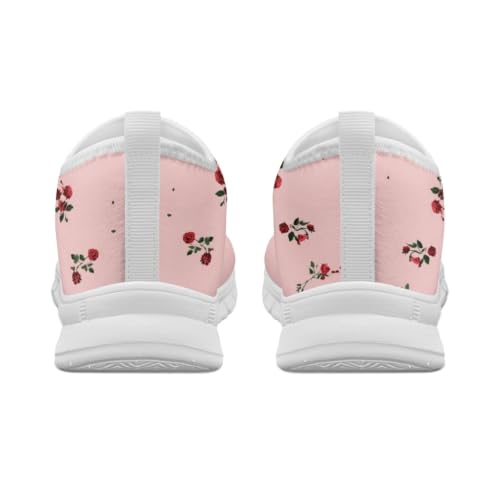 Lightweight Fashion Athletic Walking Sneaker Floral Print Pull Tab for Women Casual Footwear Shoes - Image 5