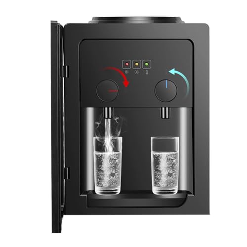 Distributore Acqua Elettrico 550 W, Acqua Fredda e Calda, Nero