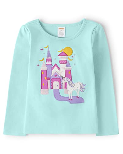 Image of Gymboree Girls' and Toddler Fall and Holiday Embroidered Graphic Long Sleeve T-Shirts