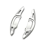 2pcs Aluminum Steering Wheel Shift Paddle For Mazda 3 BP CX30 CX-30 CX50 CX-50 CX60 CX-60 CX90 CX-90 MX30 MX-30 Gear Shifter(Silver)