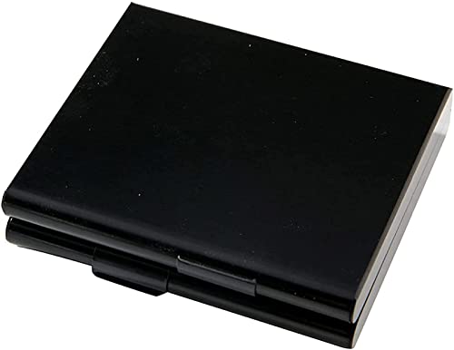 NBXLHAO Caja de Cigarrillos de Metal ultradelgada tamaño Extragrande, Caja de Cigarrillos de Cuero, Caja de Cigarrillos de Acero Inoxidable, Organizador de Bolsillo para 20 Cigarrillos,Negro Cover