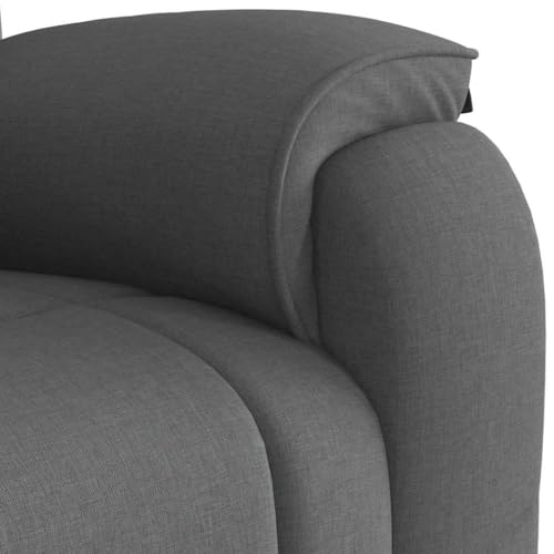 Sillón Plegable Tela Gris Oscuro miniatura 6