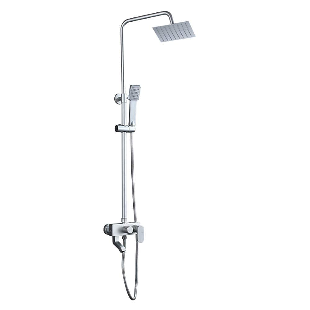 Ensemble de douche en argent durable avec mitigeur de précision