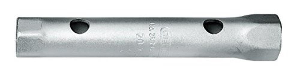 GEDORE KD 26 R-120 zestaw podwójnych kluczy nasadowych, zestaw 12-częściowy, trzonek pusty 6-kątny, z 3 trzpieniami obrotowymi, narzędzia, stal chromowana, KD 26 R-120
