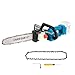 Produktbild KATSU FIT-BAT 21V Akku Kettensäge 12" mit 2 x Ketten und Manuelle Ölpumpe, Elektro Kettensäge zum Holzschneiden Beschneiden Trimmen Gartenarbeit, Ohne Batterie 102738