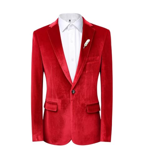 Blazer en velours de prestige doté d'un revers cranté aux finitions tailleur