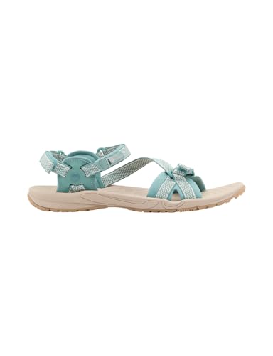 Jack Wolfskin Lakewood Ride Sandal W, Sandalia Mujer, Verde Claro, 42 EU