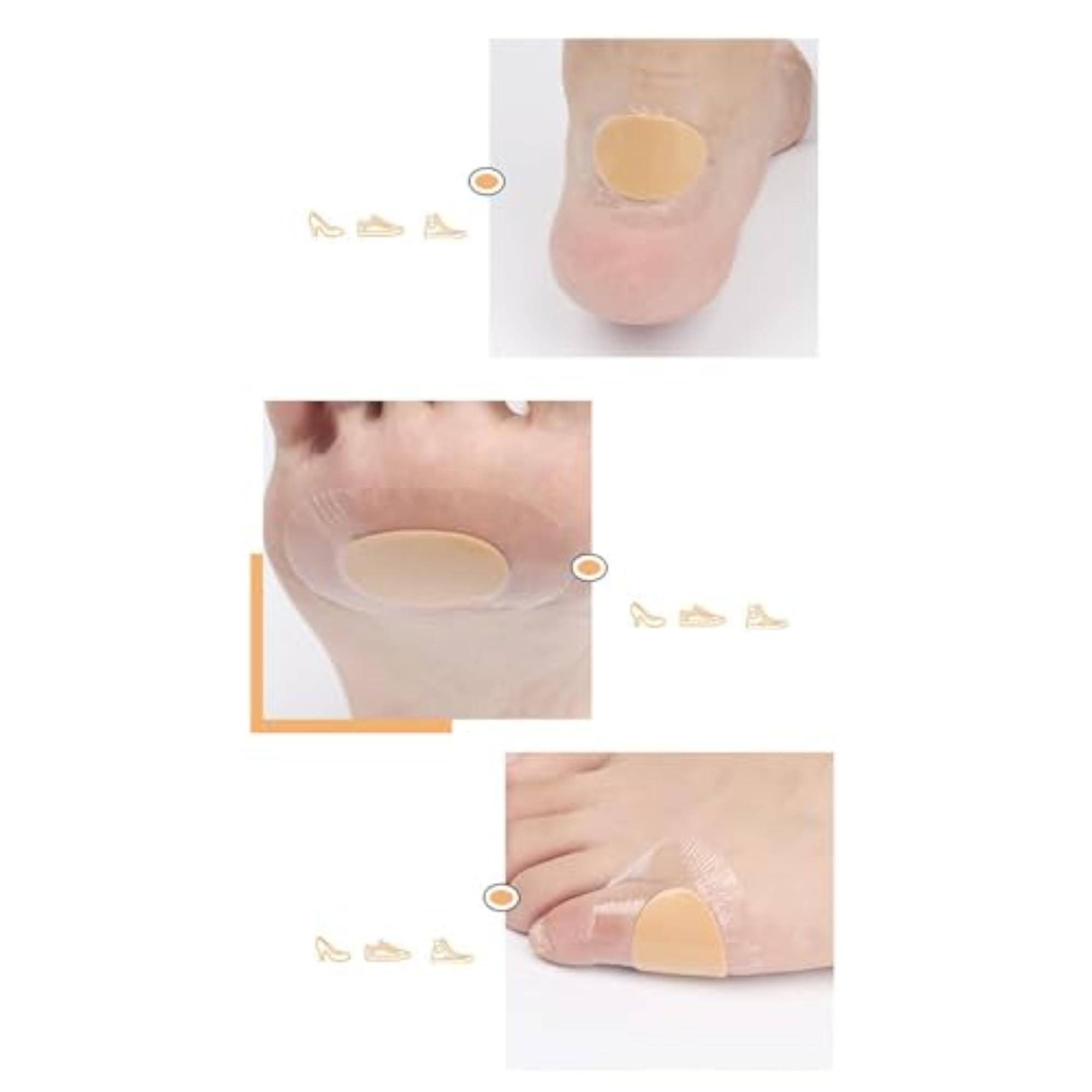 Heel & Foot Care Bandages for Pain Relief, 40Pcs Pack