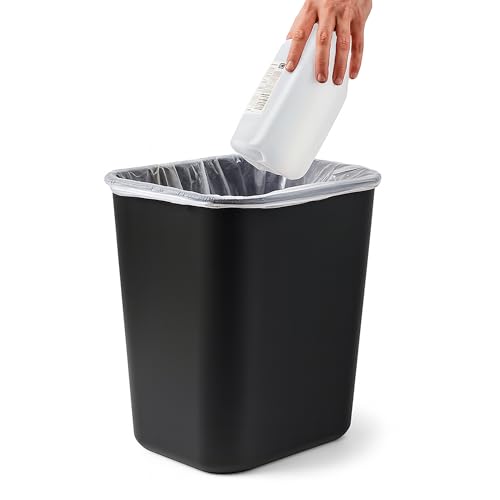 Combo de 10 canecas de basura y reciclaje 7 gal negro y azul miniatura 4