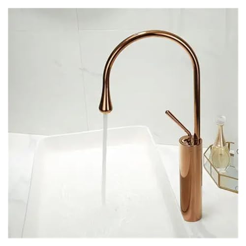 Grue d'eau d'évier pivotante noire et dorée pour sublimer la maison