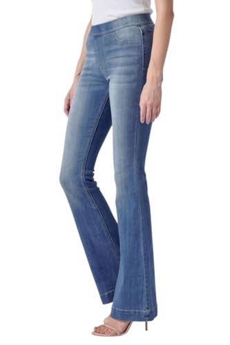 Cello Jeans Women's Mid Rise Easy Flare Pull On Jeggings2