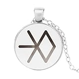 MUBYS Star EXO Necklace Star EXO Pendant Fans Glass Photo Pendant Necklace, 25mm