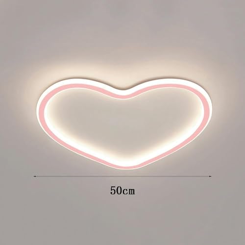 Lustre de chambre à coucher plafonnier LED moderne dimmable forme cœur