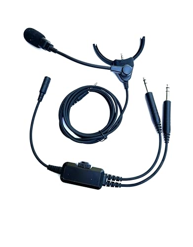 Crystal Mic Pro V with M7A2 Microphone. Compatible with WH-1000XM5 Noise Cancelling Headphones. Transforms Your Headphone into ANR Aviation Headset.