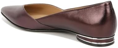 Naturalizer Womens Havana Pointed Toe Slip On Dress Ballet Flat Cabernet Sauvignon Red Metallic Leather 6 M | Image 4