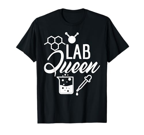 Lab Queen Camisa de laboratorio científica femenina regalo Camiseta