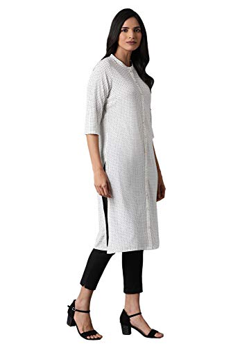 Image of W for Woman Women's Polyester Regular Kurta