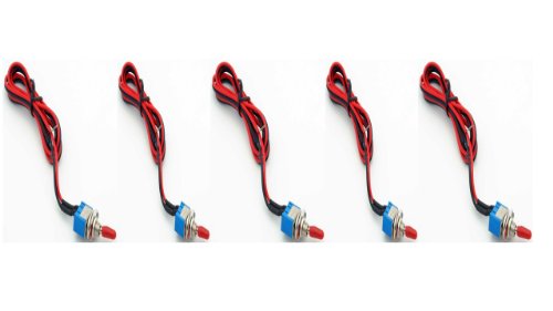 Xtenzi Security Alarm Pre-Wired On/Off Mini Toggle Switch 20i NCH Bag of 5 IBMTS