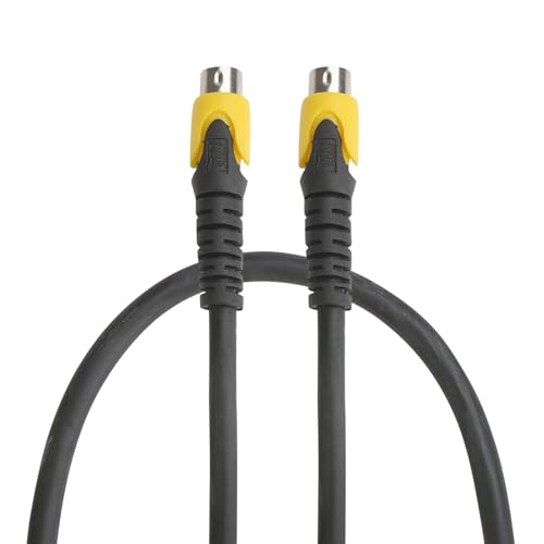 Image of MX 4-Pin Mini DIN S-Video Cable - 1.5m (4.9 ft) Male-to-Male, Gold-Plated Connector for Home Theater, DVD, TV, VCR, DVR, and PVR Systems
