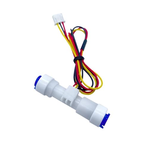 庭のホース散水メーター 1/4インチ クイックコネクト ミニチュアプラスチック流量計 水流センサー 0.3-3.0L/MIN