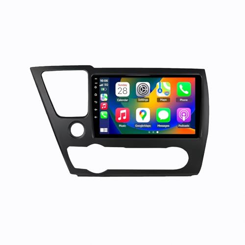 Radio coche 2 DIN para Honda Civic 9 con pantalla táctil, Bluetooth manos libres y GPS