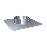 Edelstahlschornstein Schornstein Dachdurchführung DW 150 Öffnung oben Ø 230 mm inkl. Regenkragen Edelstahl 0-5 Grad