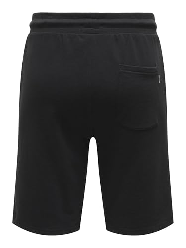 ONLY & SONS Herren Onsneil Sweat Noos Shorts, Schwarz, XS EU – Ansicht 4