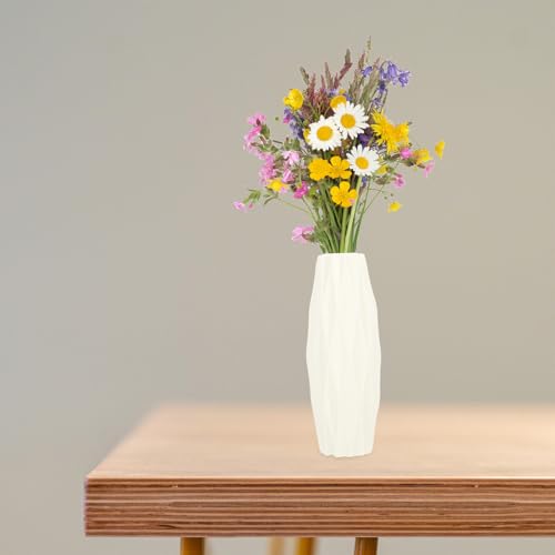 SEWACC Flower Vase Modern Style Tall Vase Decorative Floral Flower Container Desktop Adornment for Home Decoration - Image 2