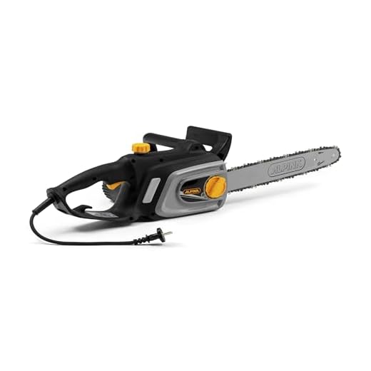 Alpina Motosega elettrica ACS 180 E (14)’’, per Operazioni di Taglio legno, Barra di Taglio 35 cm (14’’), 1800 W, Velocità catena 10 m/s, Tensionamento laterale, Pompa Olio Automatica