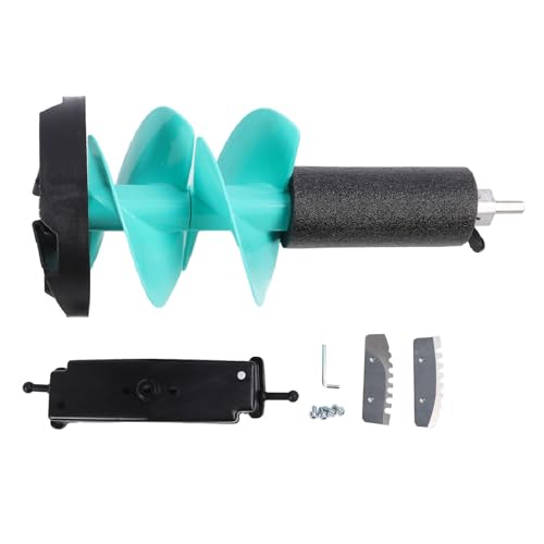 Tarière électrique de pêche sur glace, Structure en Nylon, lames incisives, foret avec positionneur pour zones de glace fines, diamètre 50cm 8 pouces