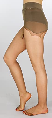 Image of Mona's Choice Super Stretchy XL 3 Denier Ultra Sheer Seamless Tall Womens & Mens Pantyhose /Mens Trouser Tights