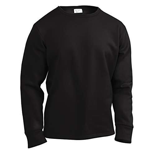 Gi Plus Polypro Crew Neck Top (Large/Black)