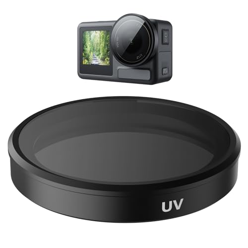 Image of TELESIN UV Filter Lens Filter for DJI Action 4 Osmo Action 3 Accessories, Multi-Layer Coatings HD /Hydrophobic /Scratch Resistant Ultra-Slim Protection Lens Protector for DJI Action 3 4 Accessory