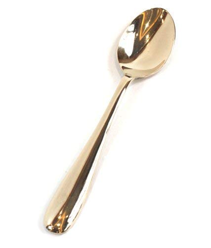 Image of Kansa Royal Spoon for Desert Dishes Tableware 7'' inches (2)