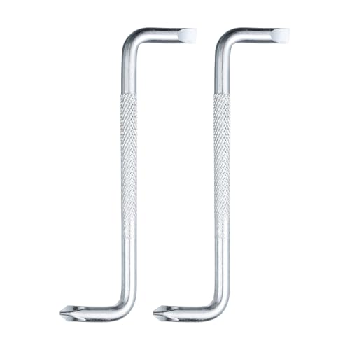sourcing map 2 destornilladores de desplazamiento SL5/PH2 Phillips de cabeza plana en ángulo recto de 90 grados, herramienta manual tipo Z de doble extremo para reparación de electrodomésticos
