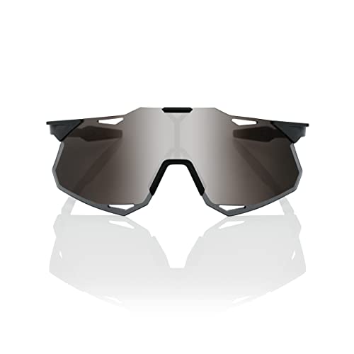 Image of 100% Hypercraft Sunglasses - Sport Performance Frameless Glasses - Ultralight Cycling Sports Eyewear - Scratch-Resistant Biking Sunglasses - Matte Black, Smoke Lens