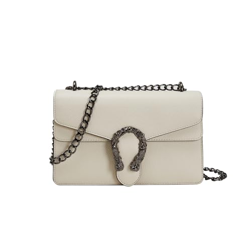 Sac à bandoulière en chaîne vegan pour femme et sac à main tendance chic